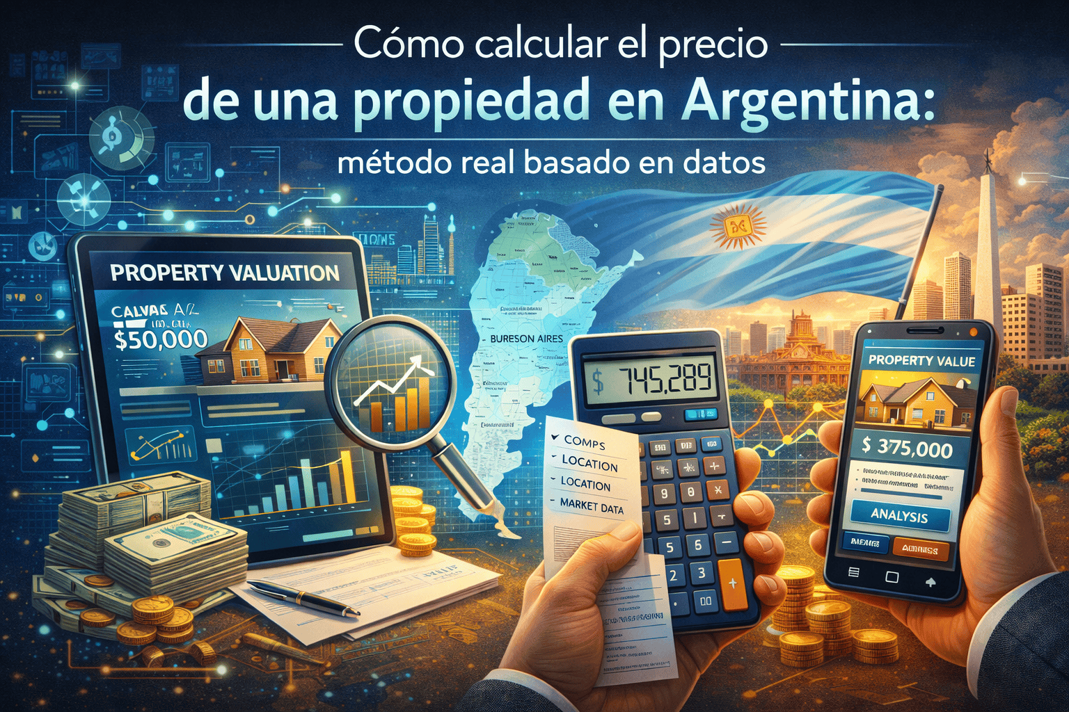Cómo calcular el precio de una propiedad en Argentina: método real basado en datos