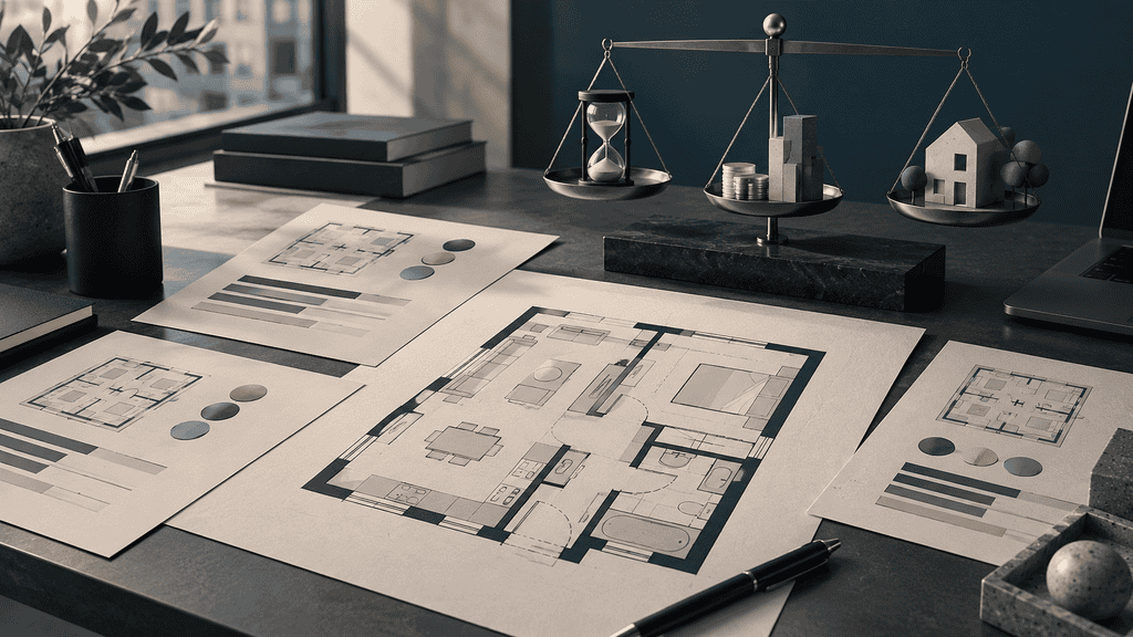 Análisis de escenarios de costo, plazo y salida para una inversión inmobiliaria