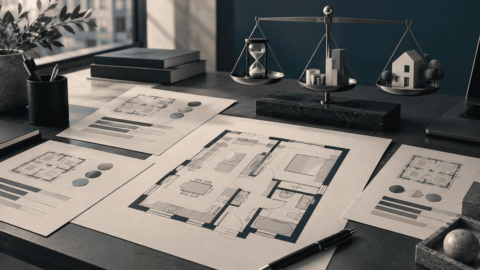 Análisis de escenarios de costo, plazo y salida para una inversión inmobiliaria